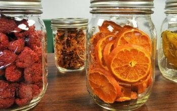 jars of dried fruit